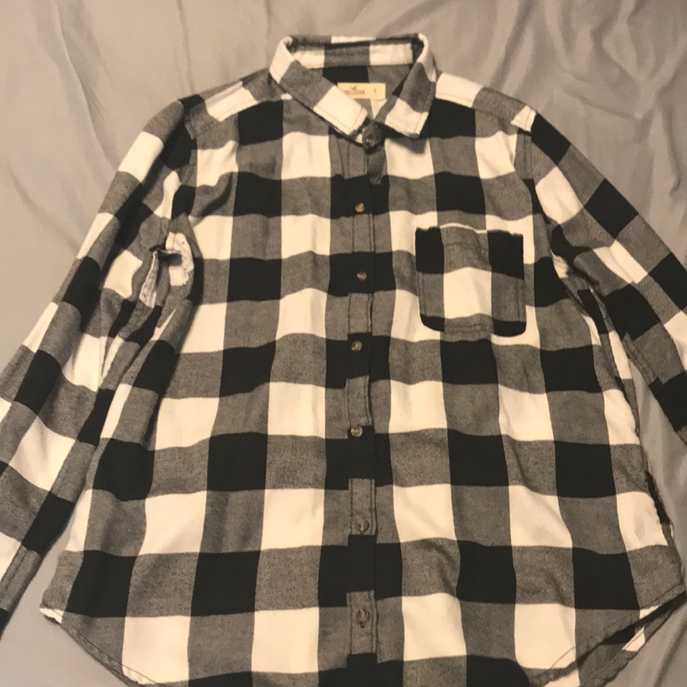 Black and White Plaid Flannel
